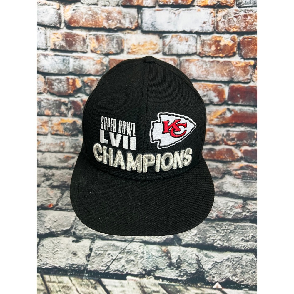 Kansas City Chiefs Super Bowl LVII Champions‎ Black New Era 9FIFTY Snapback Hat